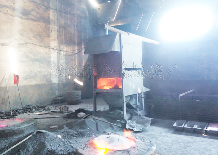 熱鋁灰處理現場